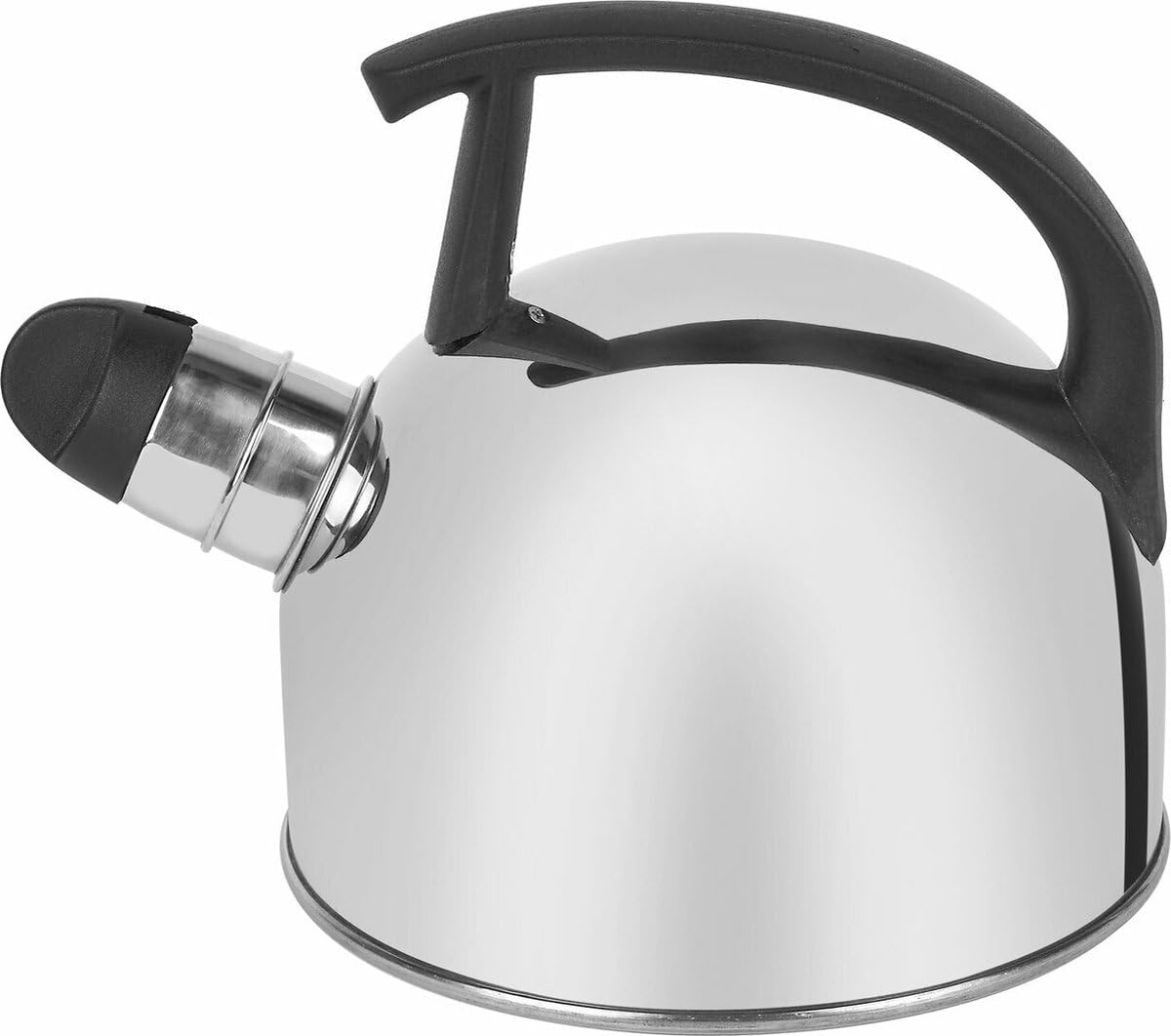 Whistling Kettle Silver Induction 1.5 L Camping Gas Induction Stovetop Kettle Tea Camp Fire Stainless Steel Teapot Kettle