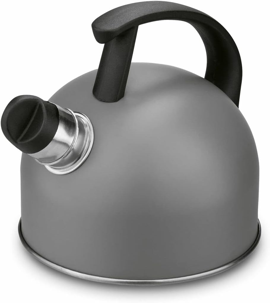 Whistling Kettle Grey Induction 1.5 L Camping Gas Induction Stovetop Kettle Tea Camp Fire