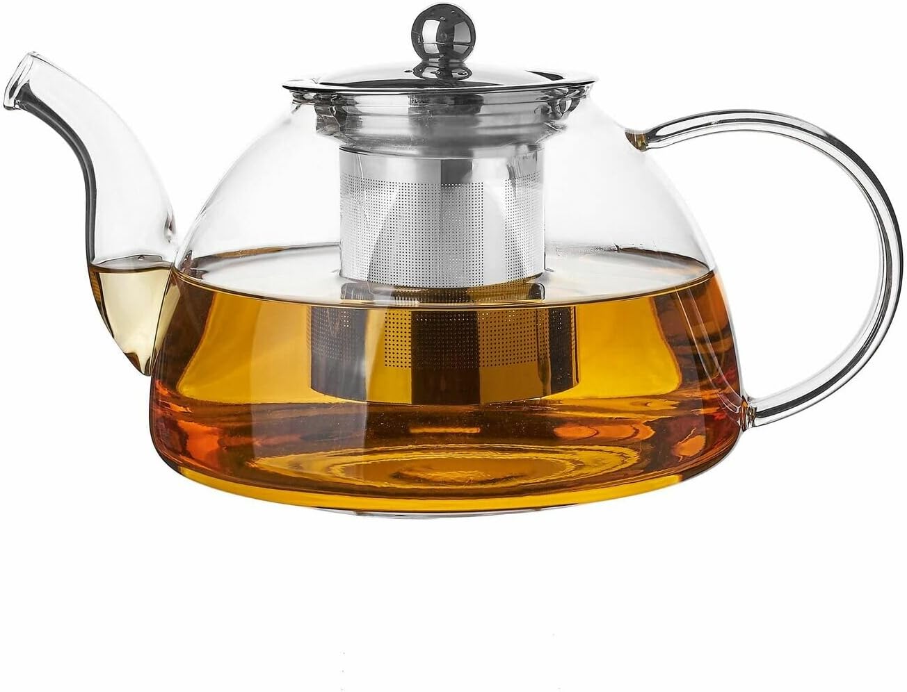 Tea Pot with Infuser 1.2 L Glass Teapot with Strainer for Loose Leaf Tea