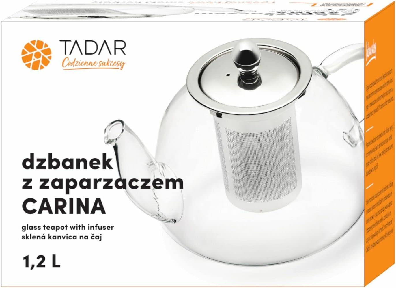 Tea Pot with Infuser 1.2 L Glass Teapot with Strainer for Loose Leaf Tea