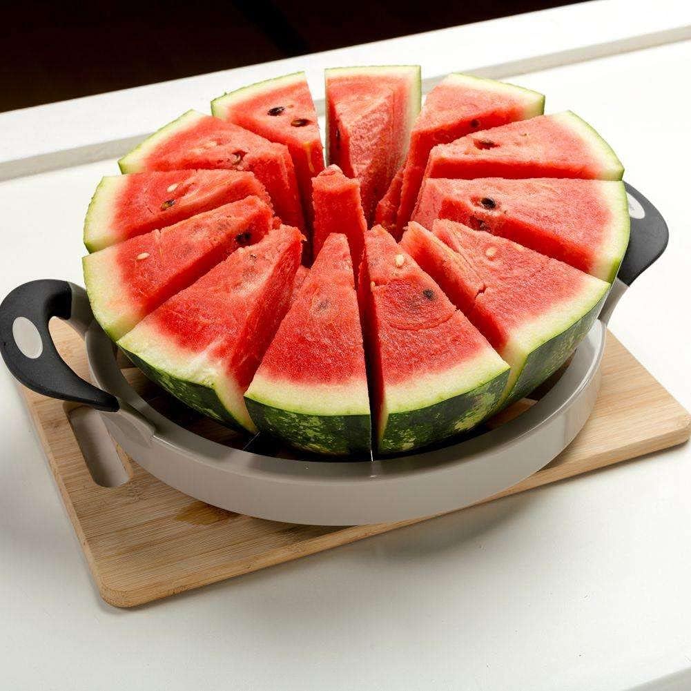 Nava Misty Melon Cutter for Watermelon, Pineapple, Fruits, with Non-Slip Handles