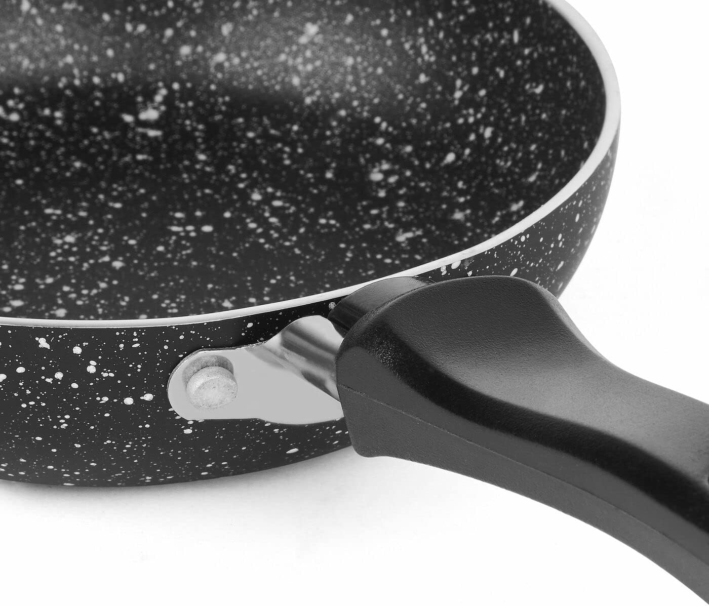 Milk Pot Pan Sauce Pan Small Non Stick 14 cm - 0.8L Black with Long Handle