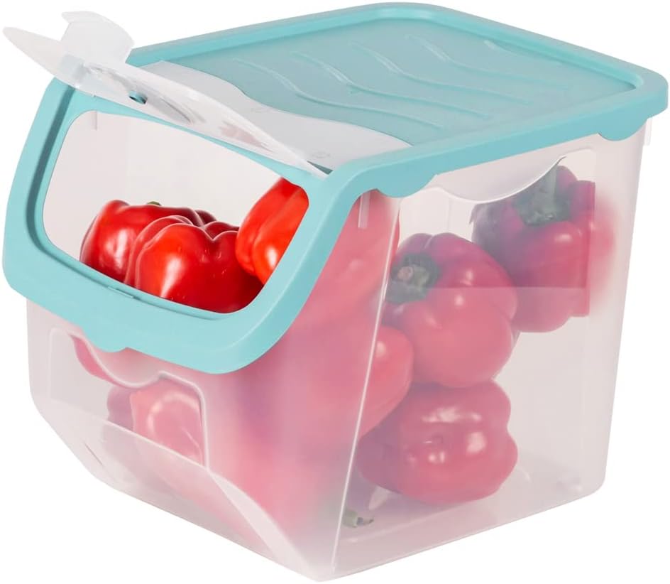 Vegetable Storage Container, Storage Potatoes, Fruit, Onions, Potatoes, Potato Pot, Onion Pot, Kitchen Organiser, Storage Boxes, 12 L (Set of 3)