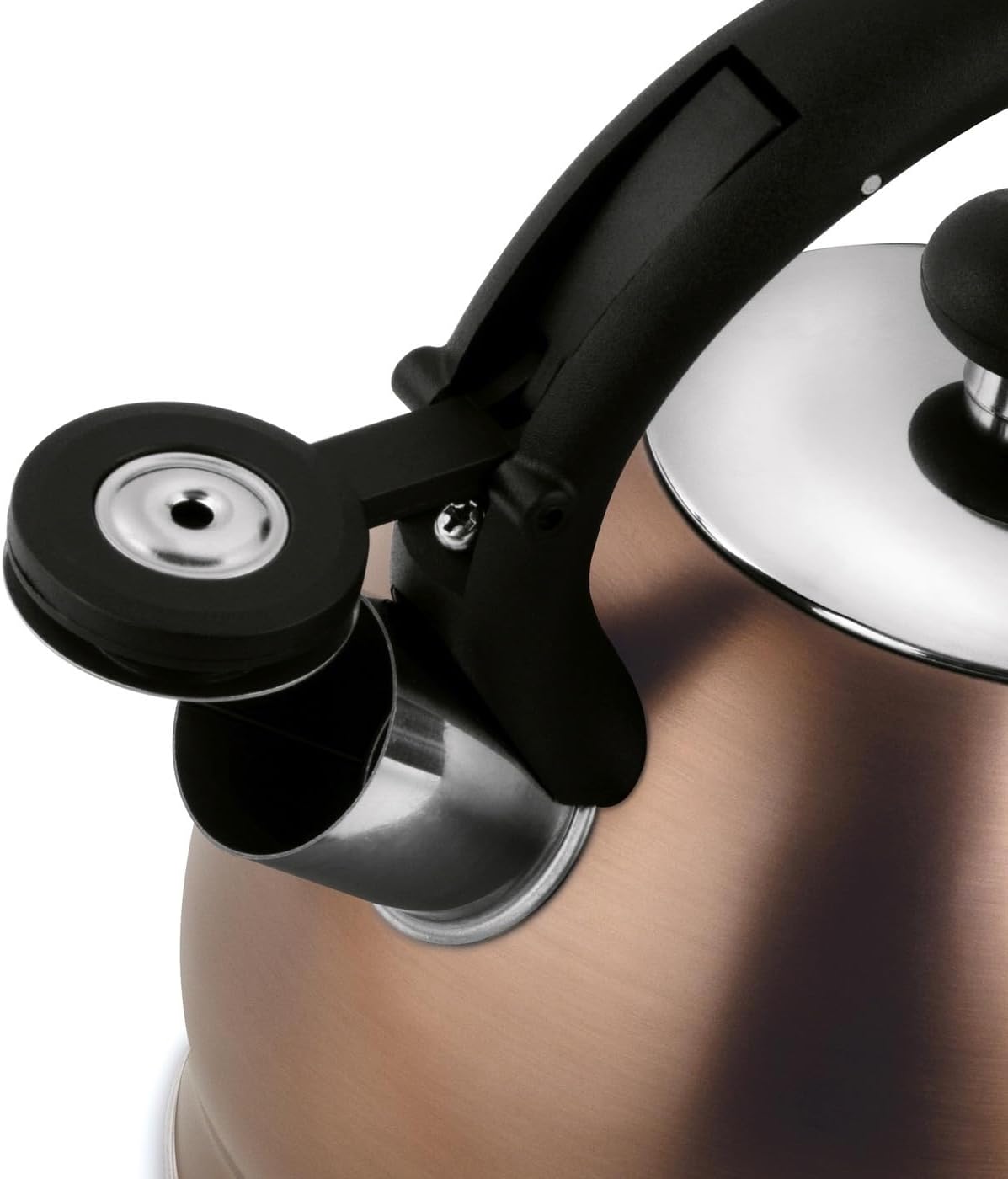 Whistling Kettle for Gas Hob Induction Hob 1.8l Whistle Kettle for Stove Copper Small Camping Kettle for Gas Stove