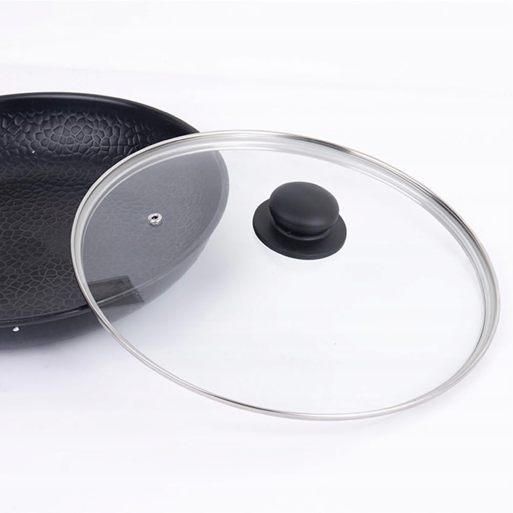 Glass Lid 26 cm for Frying Pan Cover Saucepan Glass Lid for Instant Pot