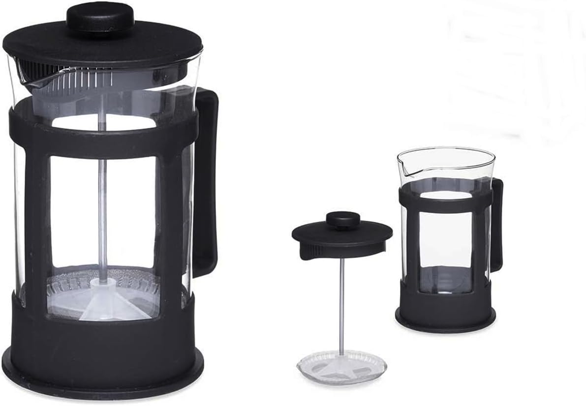 Cafetiere Coffee Press French Press Coffee Maker Glass Kettle Loose Tea Camping Cafetiere with Plunger 1L