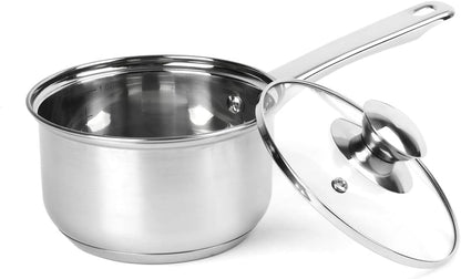 Stainless Steel Saucepan Lid 14 cm Induction Milk Pan