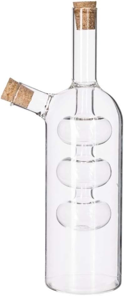 SECRET DE GOURMET Bottle for oil and vinegar - 2 in 1, made of glass, Ø 6 cm, height: 21 cm