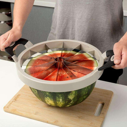 Nava Misty Melon Cutter for Watermelon, Pineapple, Fruits, with Non-Slip Handles