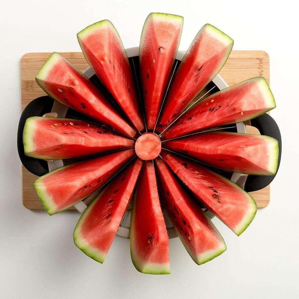 Nava Misty Melon Cutter for Watermelon, Pineapple, Fruits, with Non-Slip Handles