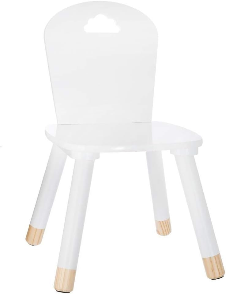 ATMOSPHERA Chair White, Wood, L. 28 x l. 50 x H. 28 cm