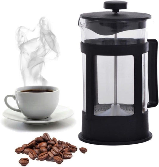 Cafetiere Coffee Press French Press Coffee Maker Glass Kettle Loose Tea Camping Cafetiere with Plunger 1L