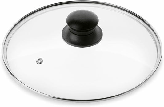 Glass Lid 26 cm for Frying Pan Cover Saucepan Glass Lid for Instant Pot