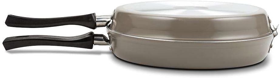 Duboko Cookware Non Stick Double-Sided Frying Pan for Omelette, Pancake, and Egg Frittata, Folding Flip Pans, PFOA Free, 26cm Size